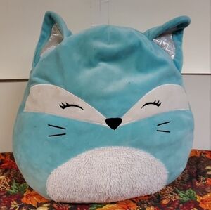 Pania the Fox Squishmallow - 20 Inch Blue Plush Toy by Kellytoy